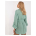 PISTÁCIOVÁ OVERSIZE KOŠEĽA S GOLIEROM LK-KS-509698.79-GREEN