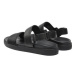 Calvin Klein Sandále Back Strap Sandal Jaq Mono Ip HM0HM01421 Čierna