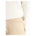 Béžové pánske nohavice s vreckami Celio Solyte