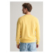 MIKINA GANT REG SHIELD C-NECK SWEAT PARCHMENT YELLOW