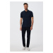 Lee Cooper Newpine Men's Polo Neck T-shirt Navy Blue