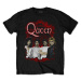 Queen tričko Ornate Crest Photo Čierna