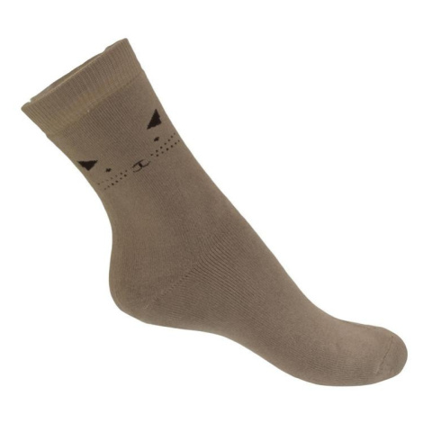 Zimné hnedé ponožky MICI