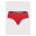 Emporio Armani Underwear Klasické nohavičky s vysokým pásom 164536 2R227 04574 Červená