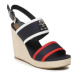 Tommy Hilfiger Espadrilky Rwb Feminne Wedge FW0FW07180 Tmavomodrá