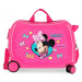 Detský cestovný kufor na kolieskach / odrážadlo MINNIE MOUSE Pink, 34L, 22398E1