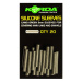 Korda silikonový prevlek silicone sleeves weedy green 20 ks