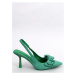 Dámske lodičky na ihličkovom podpätku 2554-4 Zelená - Sweet Shoes Zelená