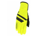 AGU Cyklistické rukavice dlhoprsté - WINDPROOF - žltá/čierna