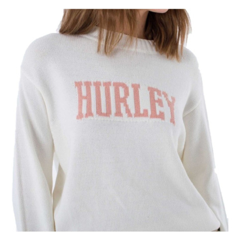 Hurley  HYGGE CREW KNIT  Svetre Biela