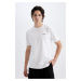 DEFACTO Regular Fit Crew Neck Printed Short Sleeve T-Shirt