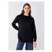 LC Waikiki Crew Neck Plain Long Sleeve Oversize Women's Tunic