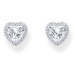 Thomas Sabo H2305-051-14 Silver Halo-Ear Studs in Heart Shape 9,0 mm