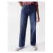 Modré dámske straight fit rifle Salsa Jeans True