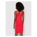 Starter Každodenné šaty SDG-012-BD Červená Slim Fit