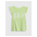 Zelené dievčenské tričko s logom GAP