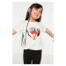 Trendyol Ecru With Sequin Embroidery Girls' Knitted T-Shirt