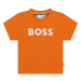 Boss Tričko J05999 S Oranžová Regular Fit