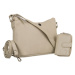 Kožená taška + peňaženka PTN D73-DS Light Beige