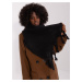 Black women's scarf with fringe