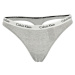 Calvin Klein 3PK THONG Dámske nohavičky tango, sivá, veľkosť