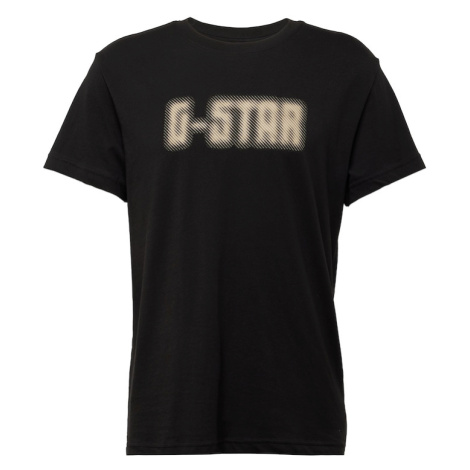 G-Star RAW Tričko  béžová / čierna
