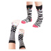 Denokids Zebra Patterned Girl's Socks Set of 2