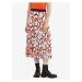 Blue-Orange Ladies Pleated Midi Skirt Tom Tailor - Women