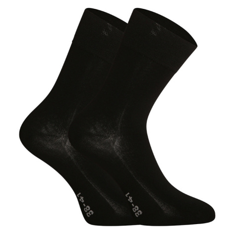 Ponožky Gino bambusové bezšvové čierne (82003) S