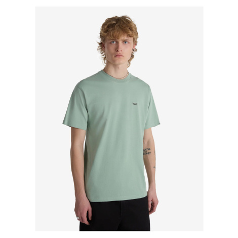 Light Green Men's T-Shirt VANS Left Chest Logo - Men's