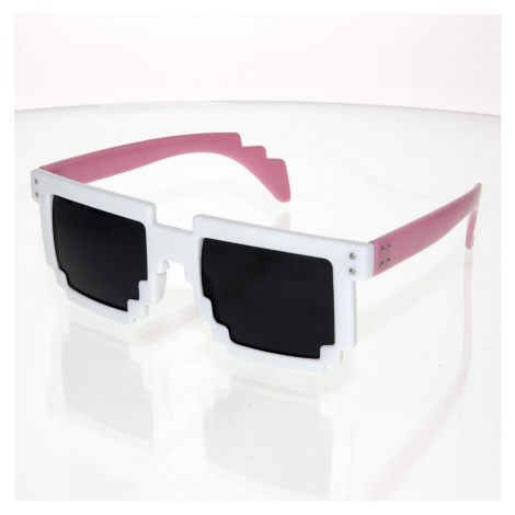 Slnečné okuliare Robot bielo-ružové