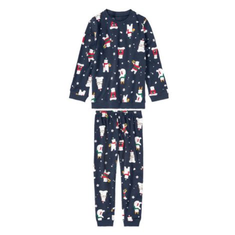 lupilu® Dievčenské pyžamo s vianočným motívom (navy modrá)