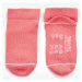 Detské ponožky 100 2 páry bielo-ružové