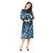 Infinite You Woman's Dress M147 Navy Blue