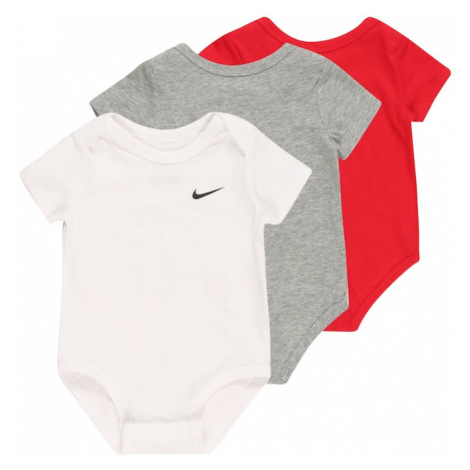 Nike Sportswear Body  sivá melírovaná / červená / biela