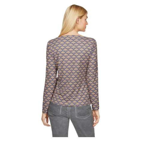 heine Tričko  sivá / oranžová / biela