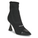 Karl Lagerfeld  DEBUT Mix Knit Ankle Boot  Čižmičky Čierna