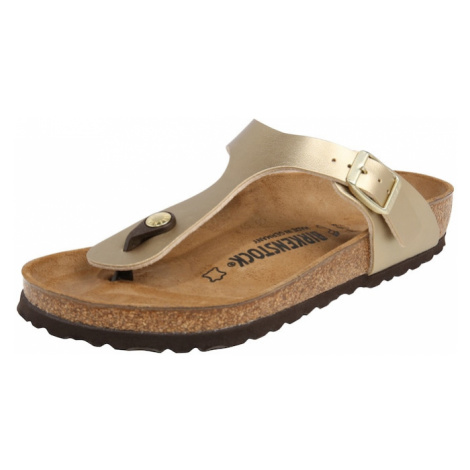 BIRKENSTOCK Žabky 'Gizeh'  zlatá