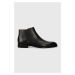 Kožená obuv BOSS Derrek pánske, čierna farba, 50499288