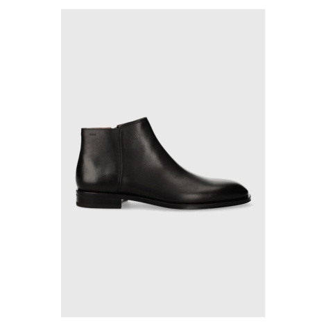 Kožená obuv BOSS Derrek pánske, čierna farba, 50499288 Hugo Boss