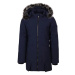 Lewro WAFIYA Dievčenský zimný kabát, tmavo modrá, veľkosť