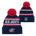 Columbus Blue Jackets detská zimná čiapka Wordmark Cuffed Pom