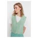 Trendyol Mint Soft Textured Knitwear Vest