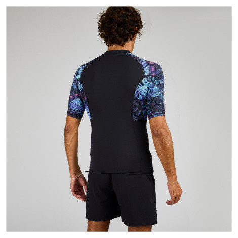 Pánske tričko 500 Vortex s UV ochranou krátky rukáv na surfovanie OLAIAN