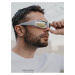Biele unisex športové slnečné okuliare VeyRey Steampunk Istephiel