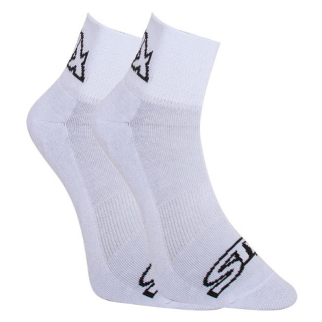 Ponožky Styx členkové biele s čiernym logom (HK1061) L