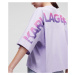Tričko Karl Lagerfeld Big Logo T-Shirt Fialová