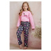 Dievčenské pyžamo Taro Ruby - bavlna Ružová