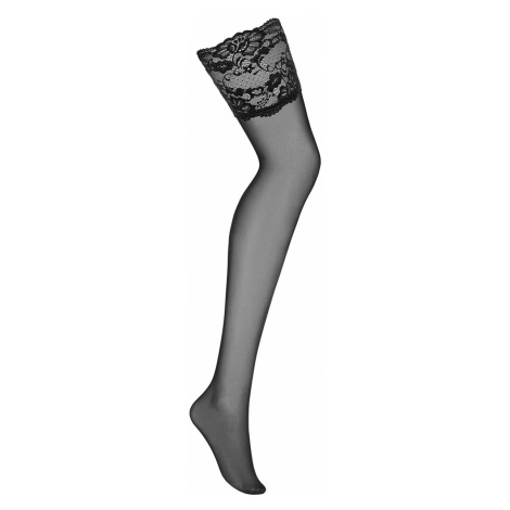 Čierné podväzkové pančuchy Black stockings 810 Obsessive