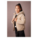 DEFACTO Girl's Water Repellent Hooded Coat